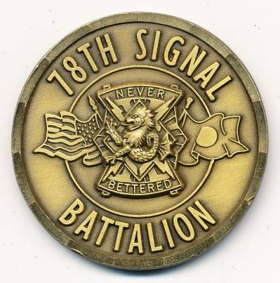 Coin US Army 78th Signal Battalion, Camp Zama, JAPAN, 40 mm
