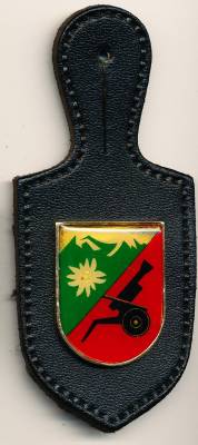 Brustanhänger Gebirgspanzerartilleriebataillon 225 FÜSSEN, gedruckt, Wawersich
