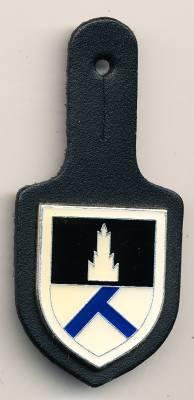 Brustanhänger Verteidigungskreiskommando 542 Ulm, Relief/Kunstharz