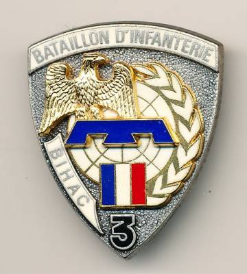 Abzeichen Frankreich Bataillon d'Infanterie BIHAC 3, Delsart