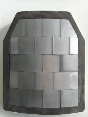 Ballistische Schutzplatte 25 x 30 cm, NIJ IV Stand Alone, Siliciumkarbid
