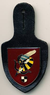 Pocket Badge Combat Helicopter Regiment 26 ROTH, painted/epoxy coated, clutchback, Hummel