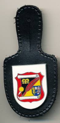 Pocket Badge Fachausbildungskompanie STADTALLENDORF, enamel, clutchback, no hallmark