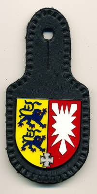 Pocket Badge National Guard Command Schleswig-Holstein, KIEL, clutchback, Hummel
