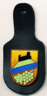 Pocket Badge Area Defense Command 45 NEUSTADT/WEINSTRASSE, enamel, pinback, Schurig