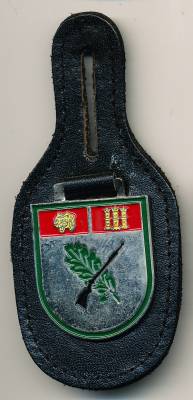 Brustanhänger Jägerbataillon 523 LINGEN, Relief, Zinn