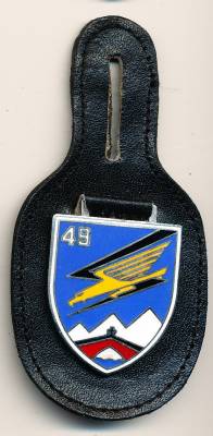 Brustanhänger Jagdbombergeschwader 49 FÜRSTENFELDBRUCK, Feueremaille, Zinn