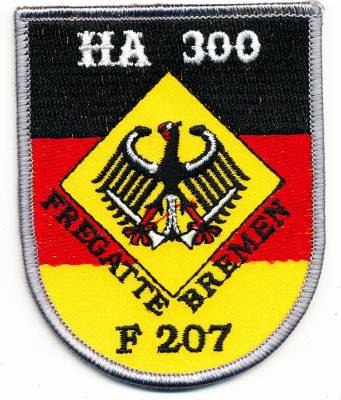 Aufnäher Fregatte Bremen Hauptabschnitt 300