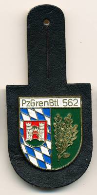 Brustanhänger Panzergrenadierbataillon 562 NEUBURG/DONAU, Relief, Klammern, Poellath