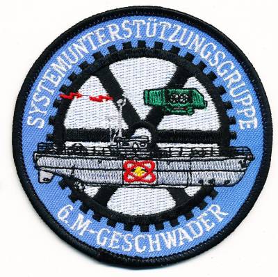 Aufnäher Systemunterstützungsgruppe 6. Minensuchgeschwader