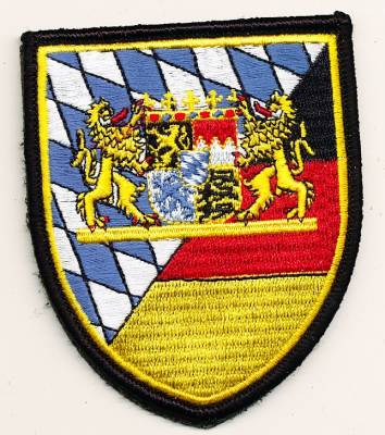 Aufnäher Landeskommando Bayern farbig ohne Klett