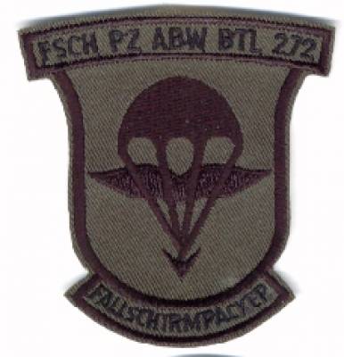 Aufnäher Fallschirmpacker Fallschirmpanzerabwehrbataillon 272, ohne Klett