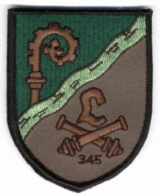 Aufnäher Panzerartillerielehrbataillon 345, mit Klett