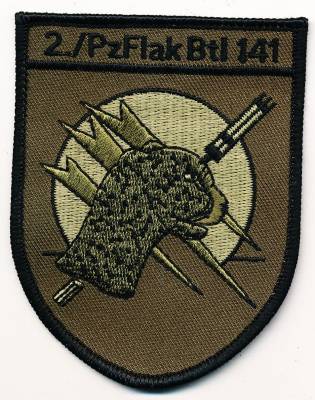 Aufnäher 2./Panzerflugabwehrkanonenbataillon 141, ohne Klett