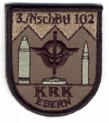 Aufnäher 3./Nachschubbataillon 102 Ebern