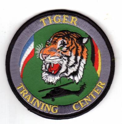 Aufnäher Tiger Hubschrauber Ausbildungszentrum rund