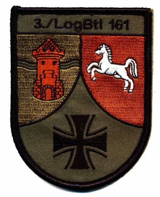 Patch 3./Logistics Battalion 161 DELMENHORST, with velcro