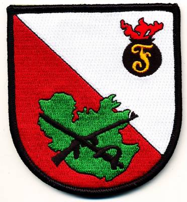 Aufnäher Truppenübungsplatzkommandantur LEHNIN, mit Klett