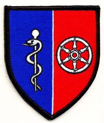 Aufnäher Sanitätsunterstützungszentrum ERFURT, farbig, mit Klett