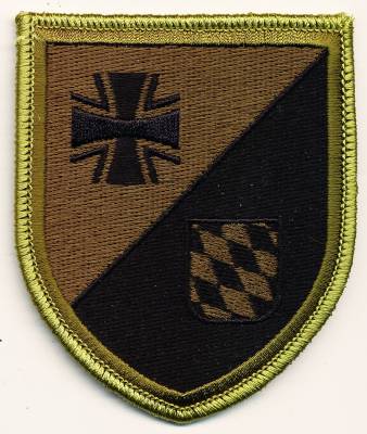 Patch Home Defense Regiment 1 Bavaria, camouflage, with velcro