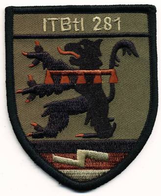 Aufnäher Informationstechnikbataillon 281, mit Klett