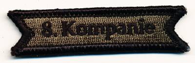 Tab 8th Company NBC Defense Regiment 1 STRAUSBERG, subdued, with velcro