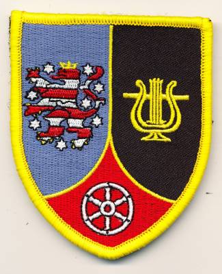Aufnäher Patch Wehrbereichsmusikkorps III ERFURT, mit Klett
