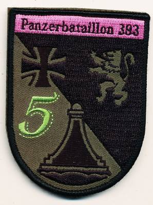 Aufnäher 5./Panzerbataillon 383, mit Klett