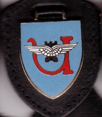Brustanhänger Luftwaffenunterstützungsbataillon Kalkar, Emaille, Zinn