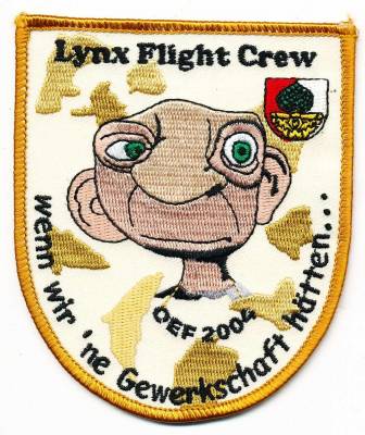 Aufnäher Fregatte Augsburg Lynx Flight Crew OEF 2004
