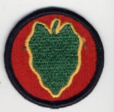 Aufnäher 24th Infantry Division farbig