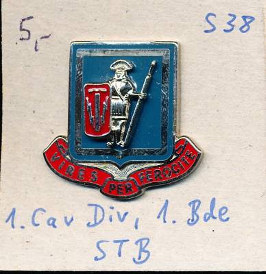 Unit Crest 1st Cavalry Division, 1st Brigade STB, S38