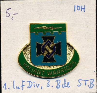 Unit Crest 1st Infantry Division, 3rd Brigade STB, IOH