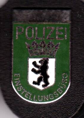 Brustanhänger Polizei Berlin Einstellungsbüro