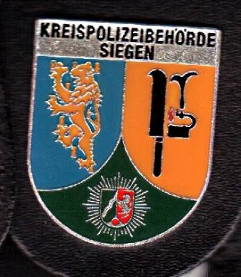 Brustanhänger Kreispolizeibehörde Siegen