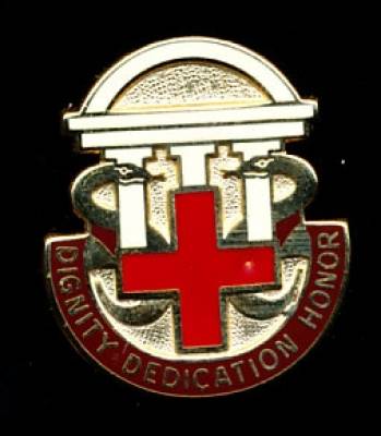 Unit Crest Dwight David Eisenhower Army Medical Center, clutchback, V-21
