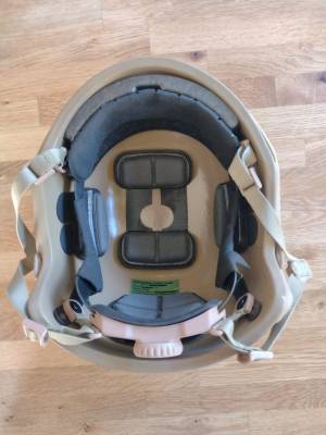 Combat Helmet type FAST, khaki / coyote, size XL, with German certificate