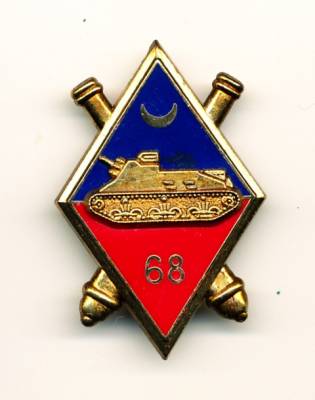 Metallabzeichen Frankreich, 68. Artillerieregiment CAMP DE LA VALBONNE, Nadel, Delsart