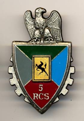 Metallabzeichen Frankreich, 5. RCS, Drago