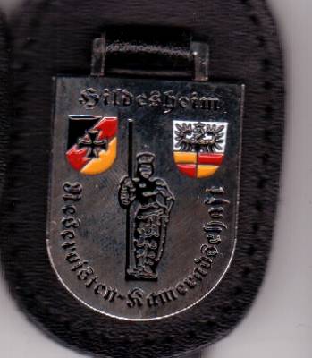Brustanhänger Reservistenkameradschaft Hildesheim, Relief, Zinn