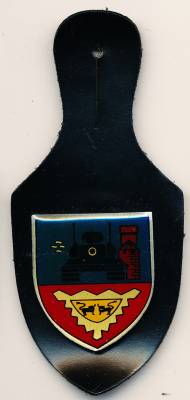 Pocket Badge Air Defense Regiment 6 LÜTJENBURG, printed, clasps, no hallmark