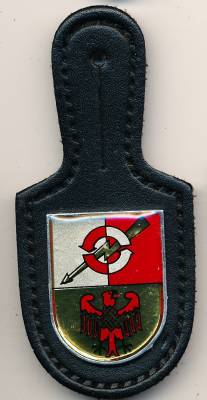 Brustanhänger Bereichsfernmeldeführer 838 POTSDAM, gedruckt, Wawersich