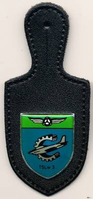 Pocket Badge Technical School of the Air Force 3 FASSBERG, printed, Wawersich