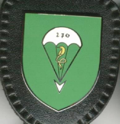 Brustanhänger Luftlandepanzerabwehrkompanie 270 WILDESHAUSEN, Kaltemaille, Stacheln, ohne Hersteller