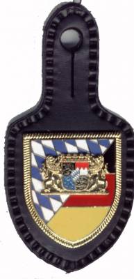 Brustanhänger Landeskommando Bayern, Luxusausführung, Feueremaille, vergoldet