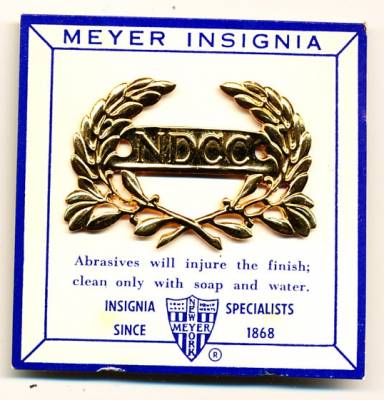Metallabzeichen National Defense Cadet Corps NDCC