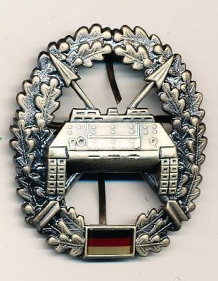 Barettabzeichen Panzerjäger, Metall, neu