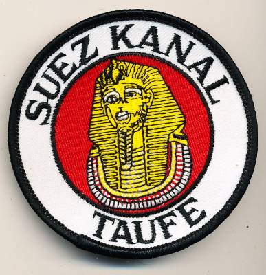 Aufnäher Patch Marine Suez Kanal Taufe, ohne Klett